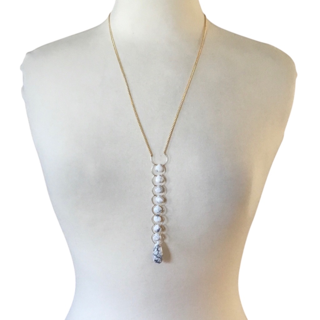 Sarah Briggs 14k Gold Filled Beaded Long Necklace